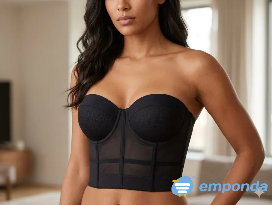 Corset, corpiño armado sin bretel Floresta - imagen 2