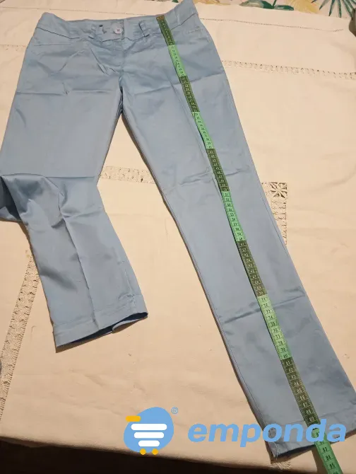 Pantalon tobillero, tipo de vestir, celeste. Nuevo Floresta - imagen 2