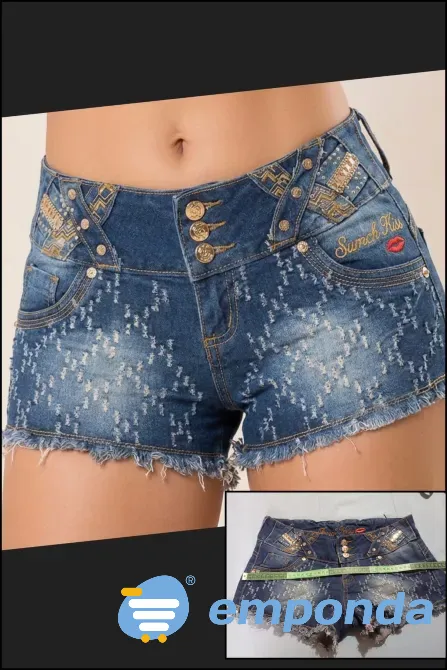 Mini short de jean elastizado. Impecable Floresta - imagen 1