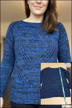 Sweater calado azul Floresta