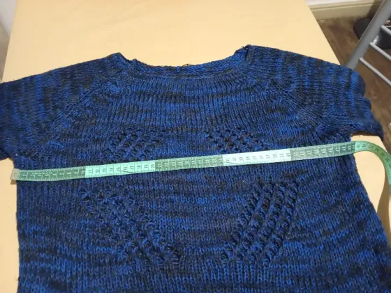 Sweater calado azul Floresta