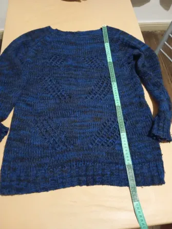 Sweater calado azul Floresta