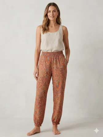 Pantalon tipo babucha o de yoga. Zara. Impecable Floresta