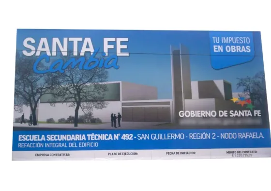 Cartel inicio de obra para arquitectos Lanús