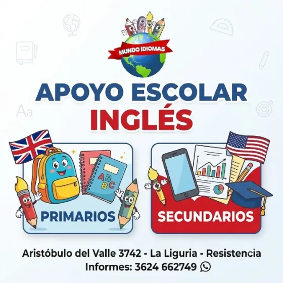 INGLES ONLINE INDIVIDUAL ADULTOS - Apoyo escolar prim/secun Barranqueras