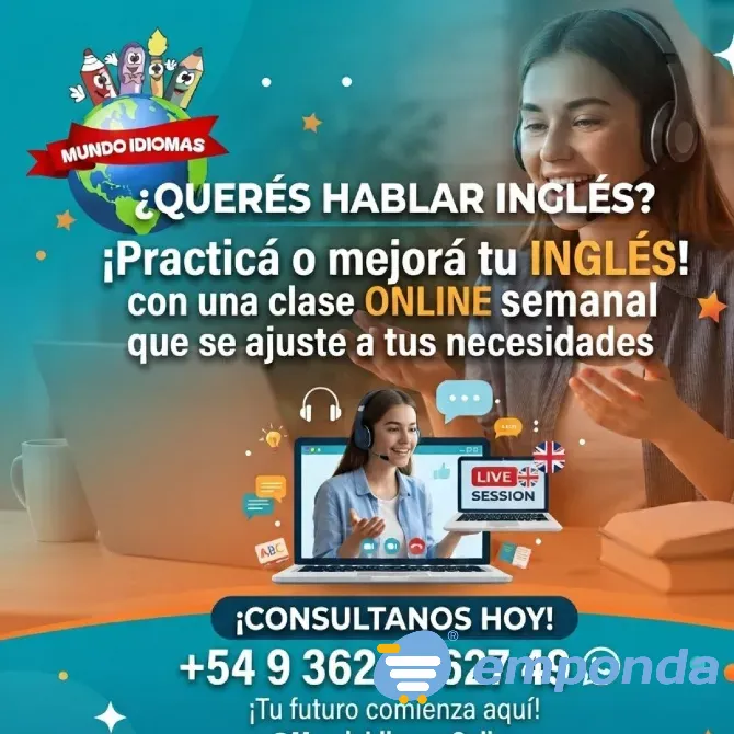 INGLES ONLINE INDIVIDUAL ADULTOS - Apoyo escolar prim/secun Barranqueras - imagen 1