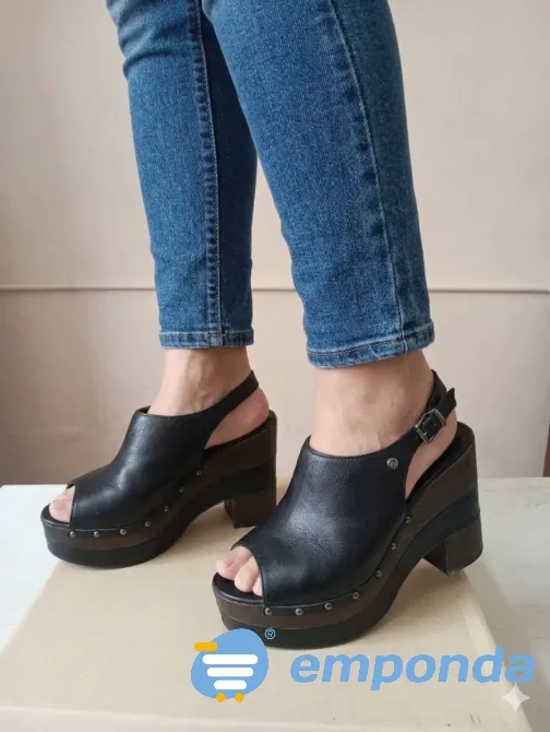 Sandalia de cuero con plataforma “Hush Puppies” Floresta - imagen 1