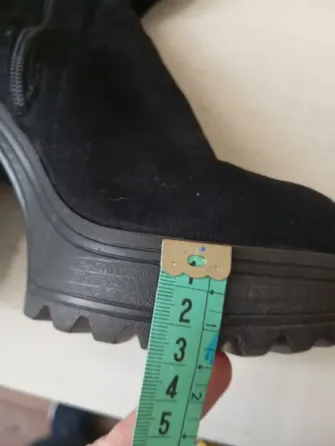 Botas de caña alta elastizada, con taco y plataforma Floresta
