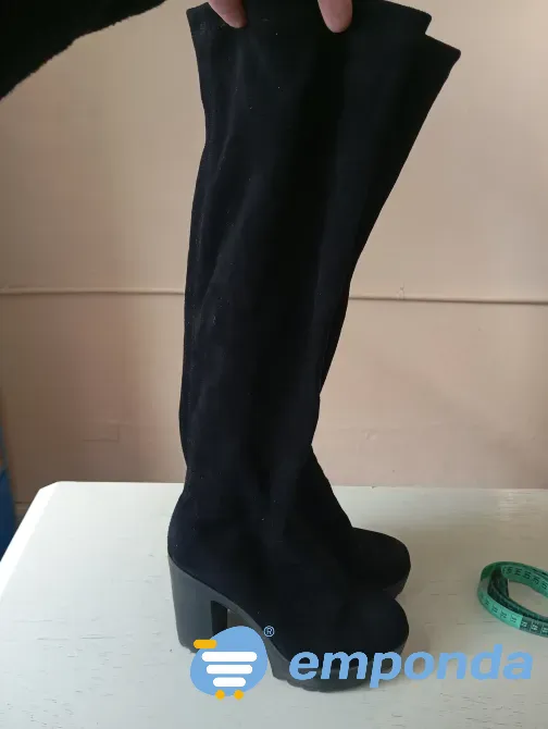 Botas de caña alta elastizada, con taco y plataforma Floresta - imagen 2