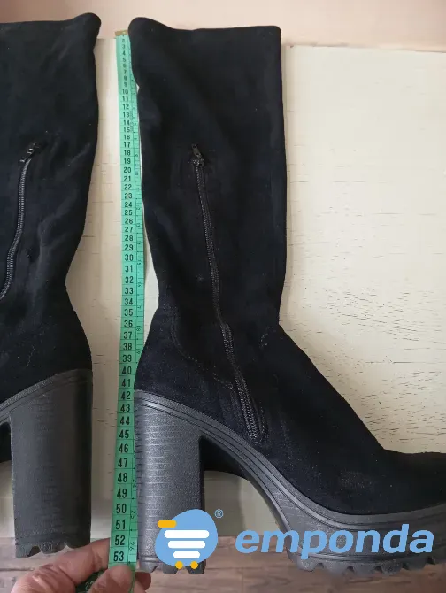 Botas de caña alta elastizada, con taco y plataforma Floresta - imagen 4