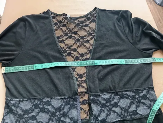 Saco abierto tipo cardigan, combinado Floresta