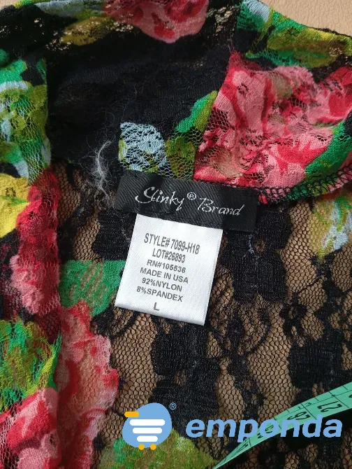 Cárdigan importado tipo kimono de encaje floral. Impecable Floresta - imagen 6