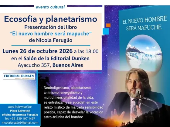 Nicola Feruglio "ECOSOFÍA Y PLANETARISMO" evento Recoleta