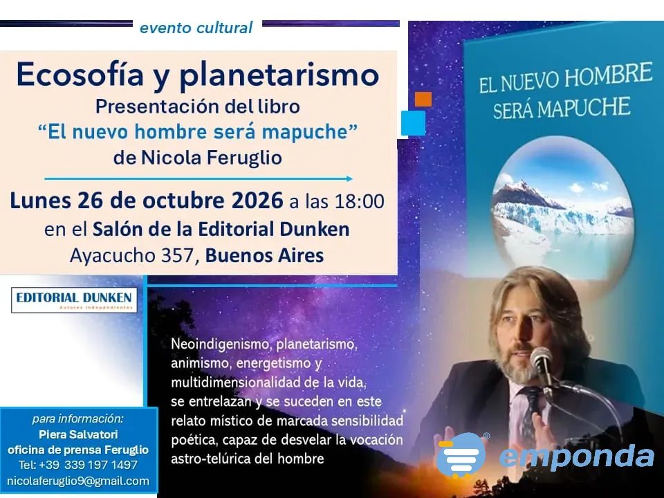 Nicola Feruglio "ECOSOFÍA Y PLANETARISMO" evento Recoleta - imagen 1