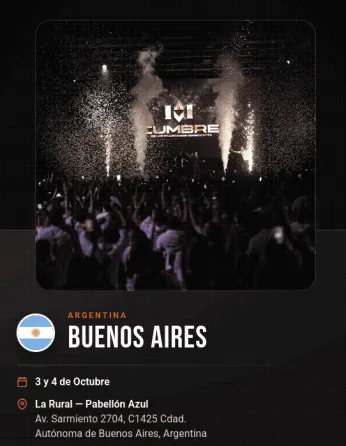 Ven a la Cumbre Millonarios Conscientes 2026 Buenos Aires Palermo