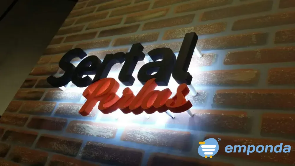 Letras con efectos de luz para gym Lanús - imagen 3