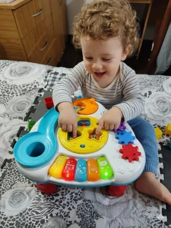 Juego, mesa de actividades didactico con sonido Floresta