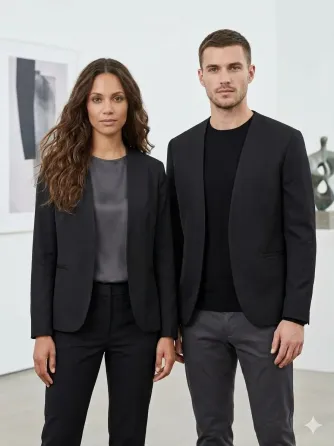 Blazer, saco sastrero clasico sin botones. UNISEX Floresta