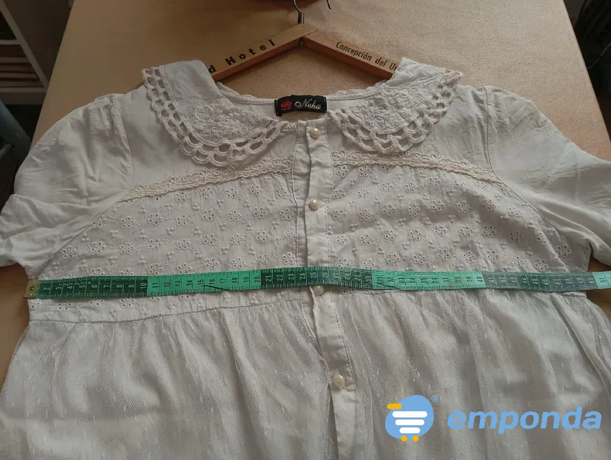 Blusa estilo romantico, con mezcla de texturas Floresta - imagen 2