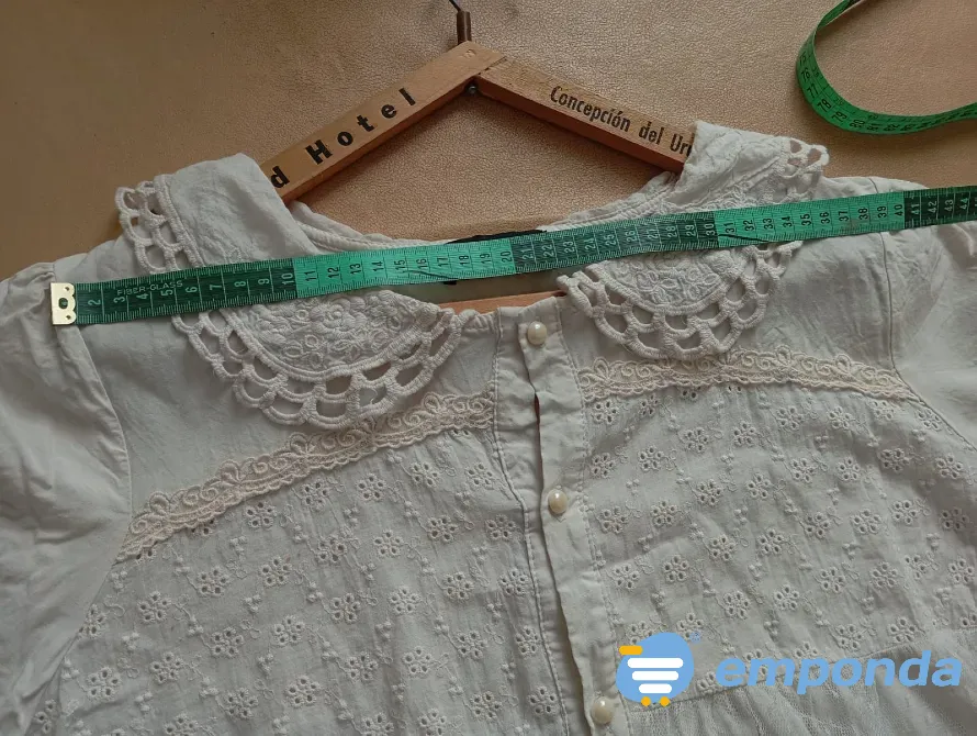 Blusa estilo romantico, con mezcla de texturas Floresta - imagen 3