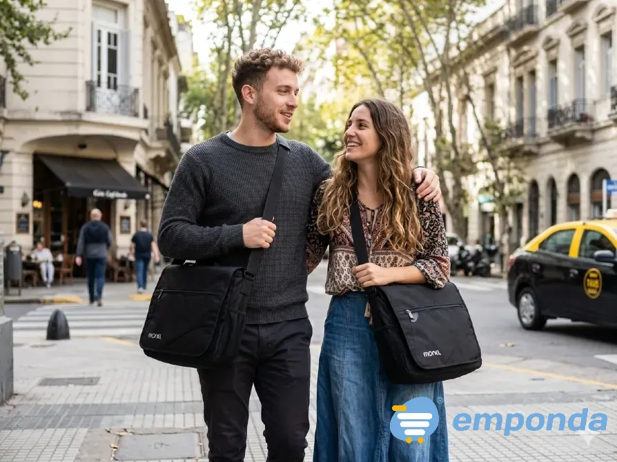 Bolso tipo morral o maletin, amplio. Unisex Floresta - imagen 1