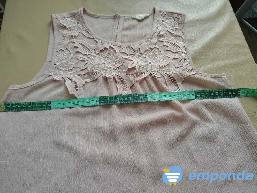 Blusa elegante sin mangas, estilo romantico Floresta - imagen 3