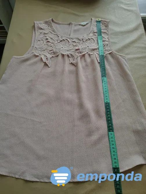 Blusa elegante sin mangas, estilo romantico Floresta - imagen 2