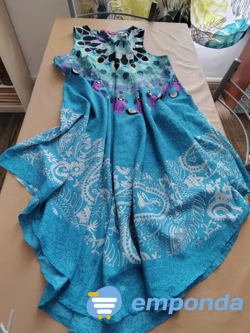 Vestido indu tipo tunica, super amplio Floresta - imagen 5