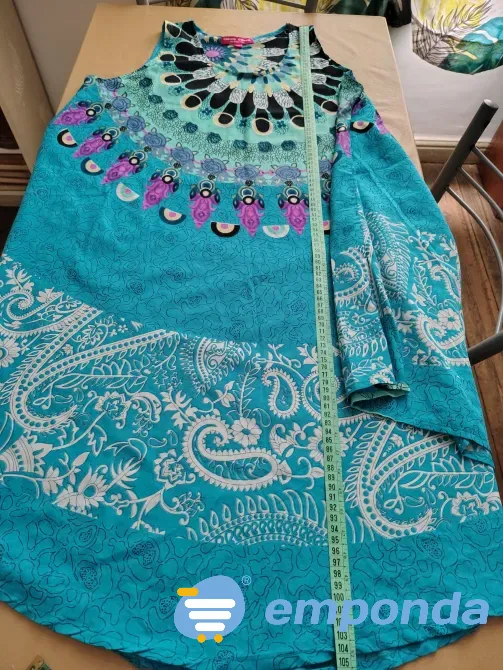 Vestido indu tipo tunica, super amplio Floresta - imagen 3