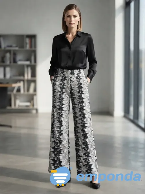 Pantalon corte palazzo fresco y super comodo Floresta - imagen 1