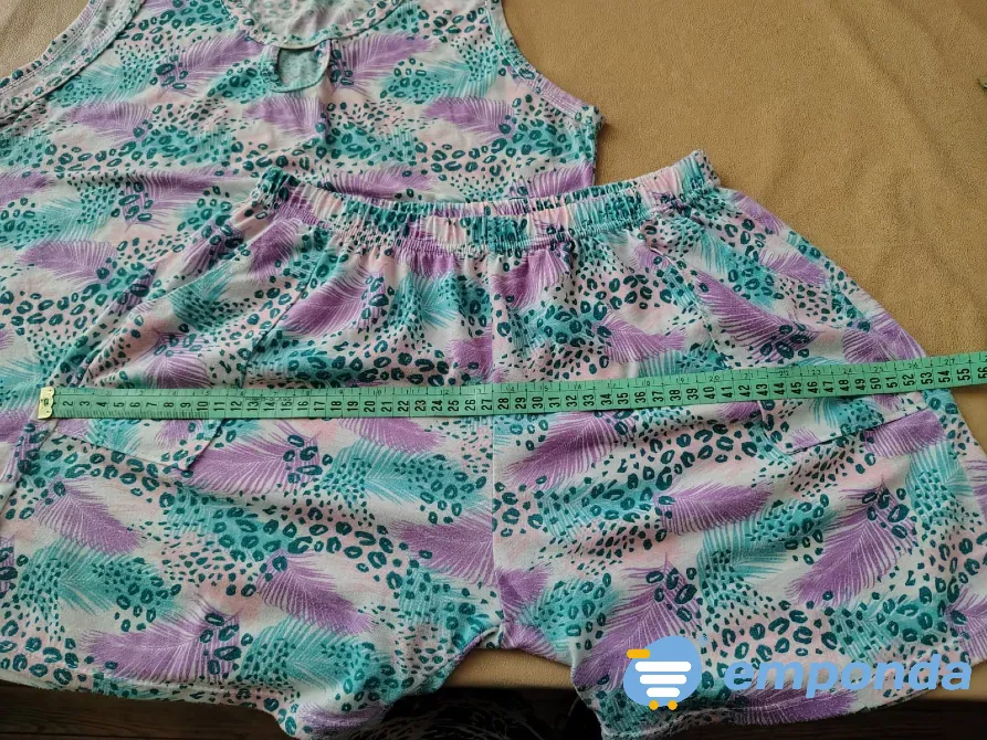 Piyama de dos piezas. Short y musculosa Floresta - imagen 5