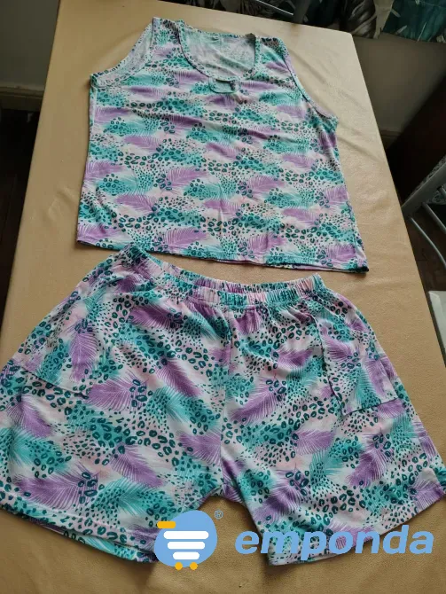 Piyama de dos piezas. Short y musculosa Floresta - imagen 2