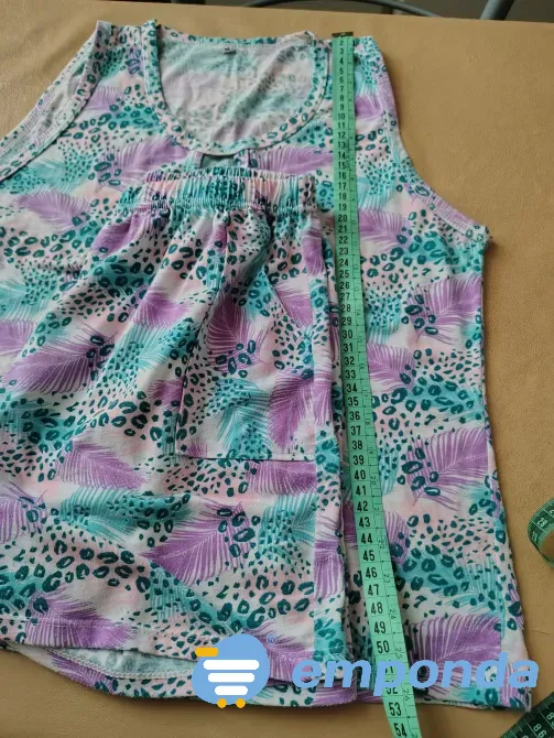 Piyama de dos piezas. Short y musculosa Floresta - imagen 6