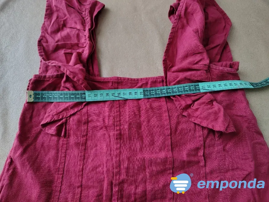 Blusa, top terracota, escote cuadrado Floresta - imagen 4