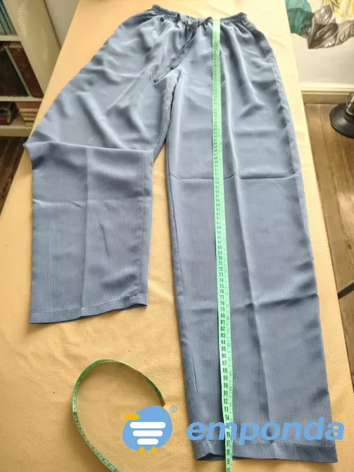 Pantalon largo y holgado con elastico en cintura Floresta - imagen 4