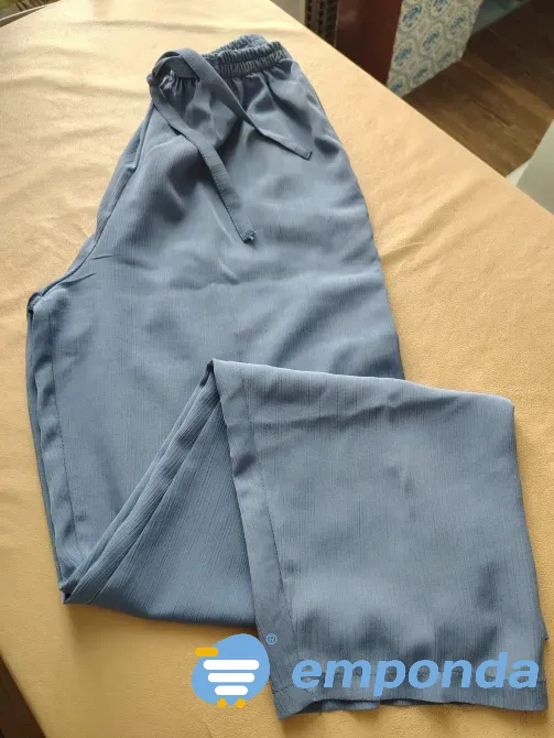 Pantalon largo y holgado con elastico en cintura Floresta - imagen 3