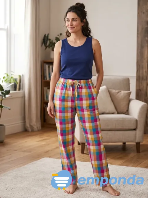 Pantalon piyamero colorido Floresta - imagen 1