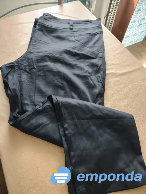 Pantalon recto de gabardina, super amplio Floresta - imagen 4