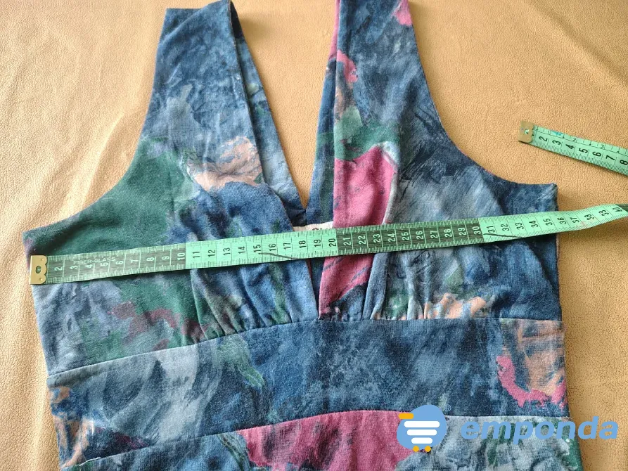 Vestido evase, estampado de largo tres cuartos Floresta - imagen 6