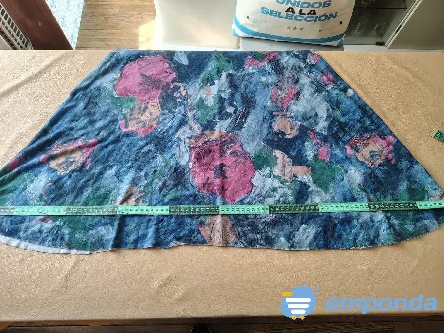 Vestido evase, estampado de largo tres cuartos Floresta - imagen 4