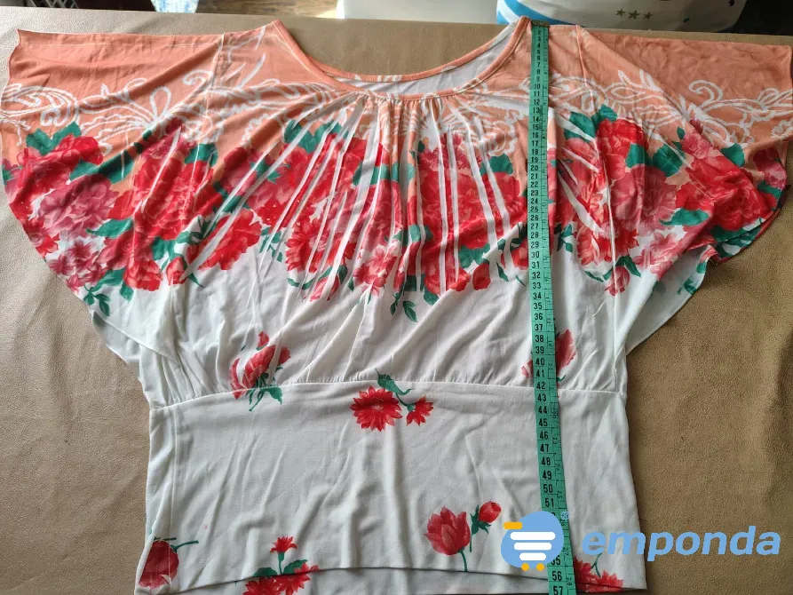 Blusa a la cintura, estampada Floresta - imagen 3