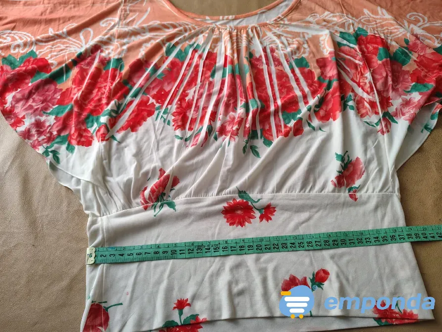 Blusa a la cintura, estampada Floresta - imagen 2