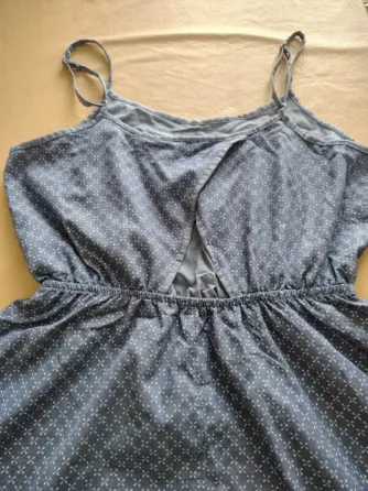 Vestido corto con abertura en espalda, super fresco Floresta