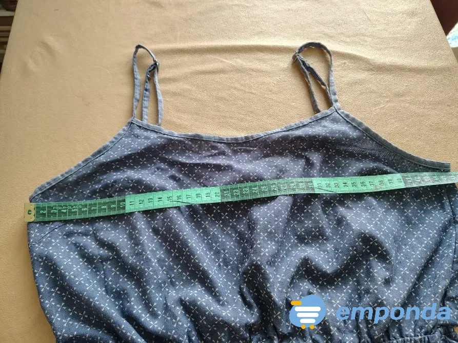 Vestido corto con abertura en espalda, super fresco Floresta - imagen 4