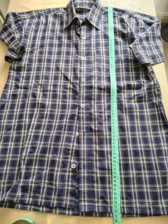 Camisa cuadriculada, manga corta de hombre Floresta