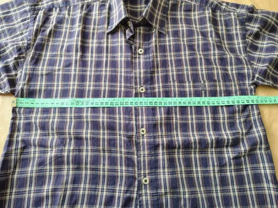 Camisa cuadriculada, manga corta de hombre Floresta