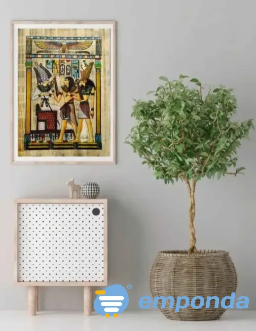 Papiros Artesanales Originales Egipto Decoración Interiores San Telmo - imagen 6