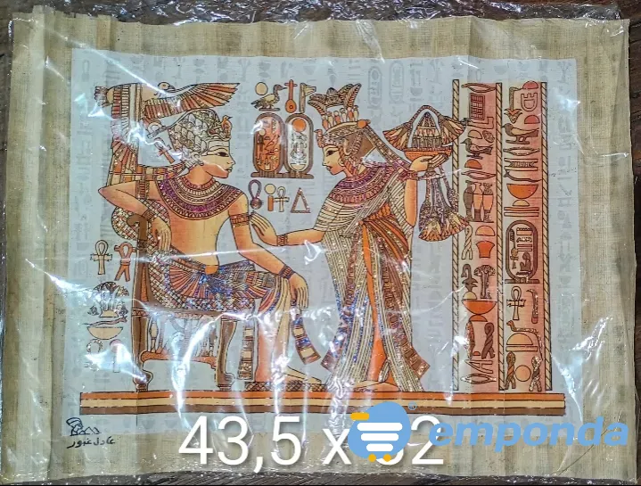 Papiros Artesanales Originales Egipto Decoración Interiores San Telmo - imagen 2